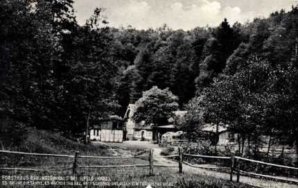 Ansichtskarte: Braunsteinhaus um 1937