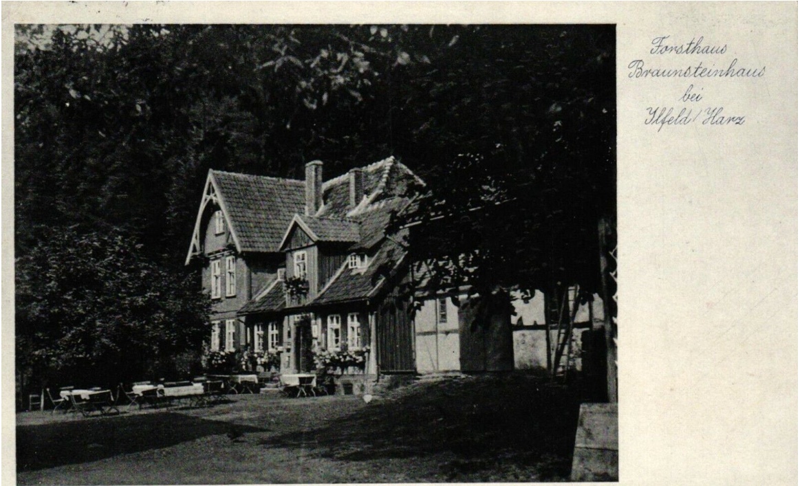 Ansichtskarte: Forsthaus Braunsteinhaus bei Ilfeld im Harz